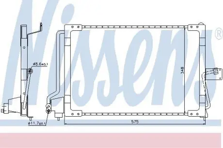 Радiатор кондицiонера NISSENS 94117