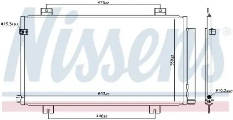 Радіатор кондиціонера First Fit NISSENS 941180
