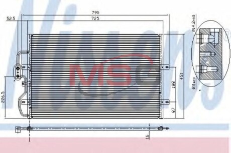 Радiатор кондицiонера NISSENS 94210