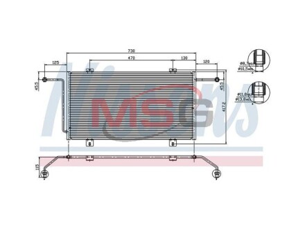 Радиатор кондиционера NISSENS 94326*