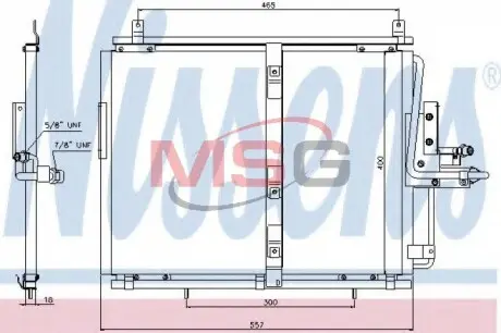 Радiатор кондицiонера NISSENS 94377