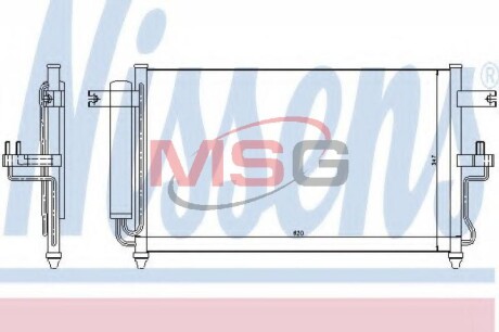 Радиатор кондиционера NISSENS 94453