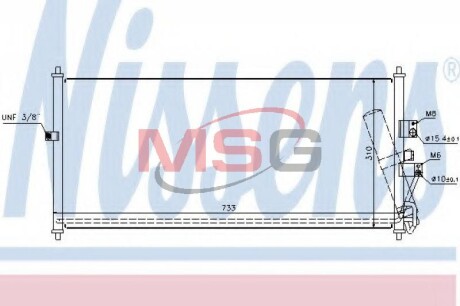 Радіатор кондиціонера First Fit NISSENS 94521