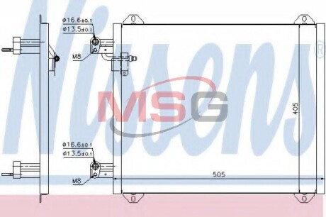 Конденсер кондиціонера NISSENS 94584