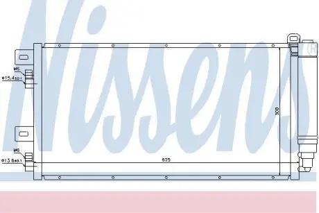 Конденсер кондиціонера NISSENS 94591