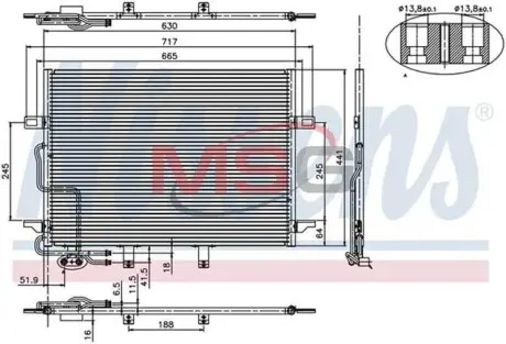 Радіатор кондиціонера First Fit NISSENS 94614