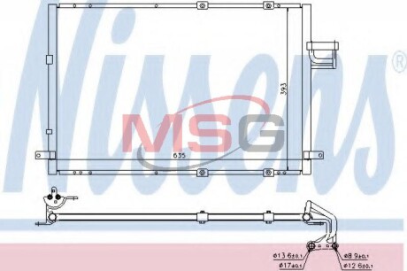 Конденсатор без хладогену NISSENS 94637