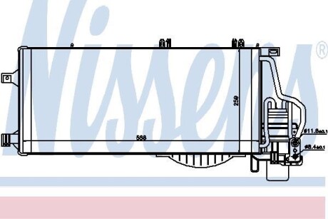 Конденсер кондиционера NISSENS 94722