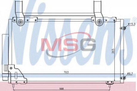 Радiатор кондицiонера NISSENS 94735