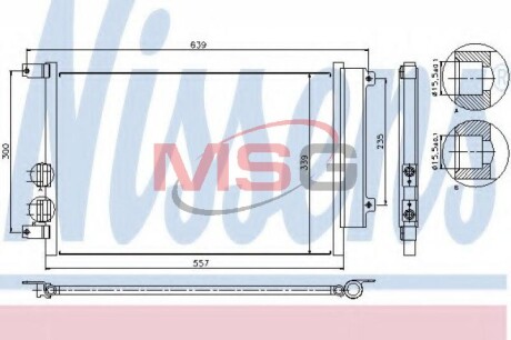 Радiатор кондицiонера NISSENS 94744