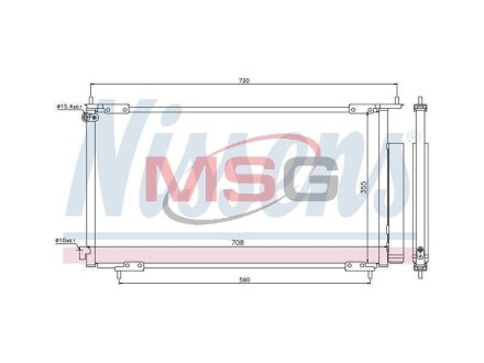 Радiатор кондицiонера NISSENS 94772