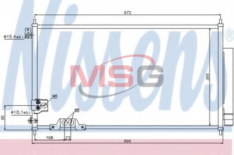 Радиатор кондиционера NISSENS 94788