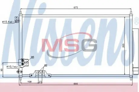 Радиатор кондиционера NISSENS 94788