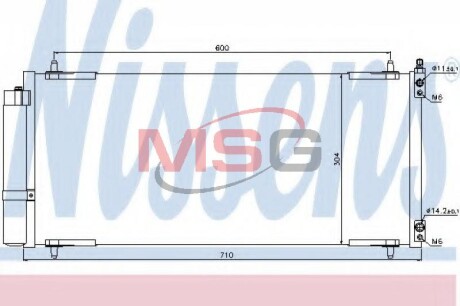 Радиатор кондиционера NISSENS 94830