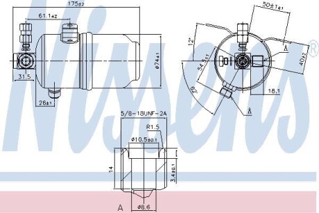 Осушувач кондиціонера NISSENS 95234