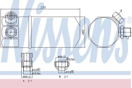 Осушитель кондиционера NISSENS 95262