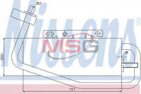 Осушувач кондицiонера NISSENS 95338