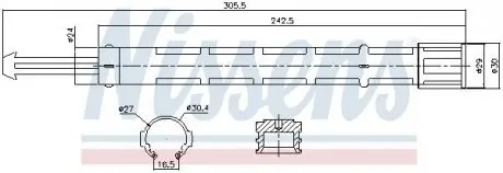 Осушувач кондиціонера NISSENS 95514