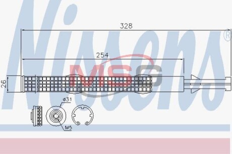 Осушитель кондиционера NISSENS 95526