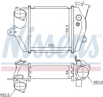 Радіатор наддуву NISSENS 96032