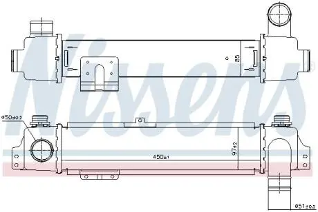 KIA Інтеркулер Sorento I 2.5CRDi 02- NISSENS 96384