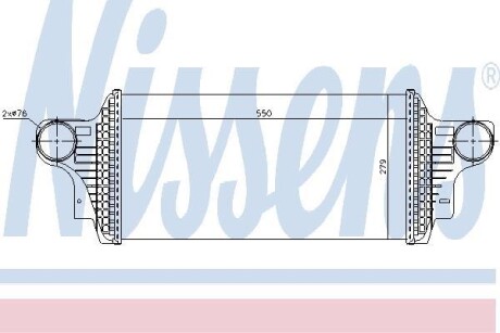 Радиатор интеркулера NISSENS 96438