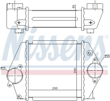 Интеркулер MAZDA 6 (GG, GY) (02-) 2.0 DI (выр-во) NISSENS 96570