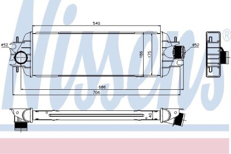 Радиатор наддува NISSENS 96775