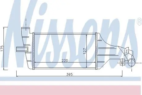 OPEL Інтеркулер Astra G, Zafira A 2.0/2.2DTI NISSENS 96789
