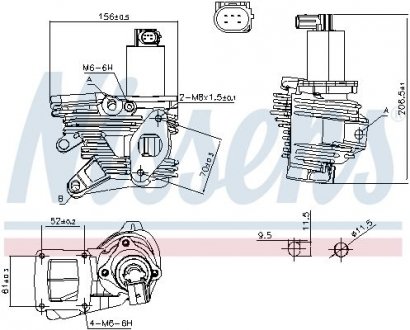 Клапан рециркуляціі ВГ (EGR) First Fit NISSENS 98189