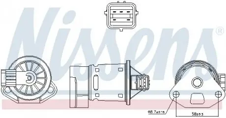 Клапан рециркуляціі ВГ (EGR) NISSENS 98246