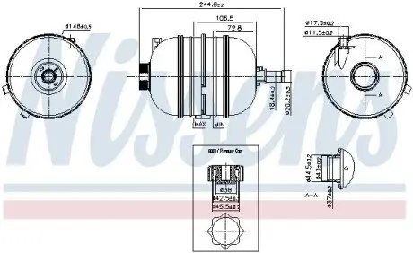 Бачок розширювальний NISSENS 996126