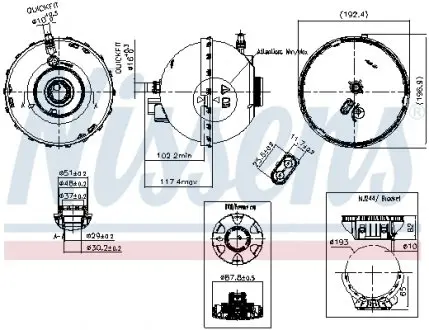 Расширительный бак NISSENS 996262