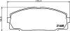 Колодки тормозные передние Strong Ceramic Toyota Hiace 2.0, 2.4, 3.0 (98-04) NISSHINBO NP1004SC (фото 1)