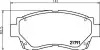 Колодки тормозные дисковые передние Toyota Camry/Lexus ES 2.2, 3.0 (96-01) NISSHINBO NP1006 (фото 1)