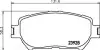 Колодки гальмівні передні дискові Toyota Camry 2.4, 3.0, 3.3 (01-06) NISSHINBO NP1017 (фото 1)
