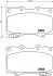 Колодки тормозные дисковые передние Strong Ceramic Land Cruiser (J100) (98-07) NISSHINBO NP1018SC (фото 1)