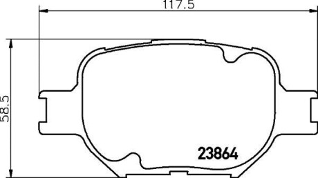 Колодки гальмівні передні дискові Toyota Corolla 1.6, 1.8 (14-) NISSHINBO NP1021