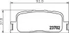Колодки тормозные дисковые задние Camry 2.0, 2.4 (01-06) NISSHINBO NP1030 (фото 1)