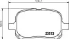Колодки передні гальмові Toyota Camry 2.4, 3.0 (01-06)/Lexus RX 300 (00-03) NISSHINBO NP1033 (фото 1)