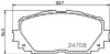 Колодки тормозные дисковые передние Toyota Yaris 1.3, 1.5, 1.8 (05-) NISSHINBO NP1060 (фото 1)