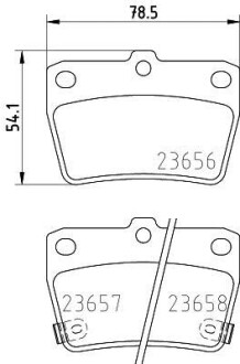 Колодки гальмівні задні дискові Toyota RAV-4/Chery Tiggo 1.8, 2.0, 2.4 (00-) NISSHINBO NP1081