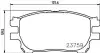 Колодки гальмівні передні дискові Toyota Previa 2.0, 2.4 (00-06) NISSHINBO NP1123 (фото 1)