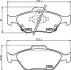 Колодки тормозные дисковые передние Toyota Yaris 1.0, 1.3, 1.4 (05-) NISSHINBO NP1129 (фото 1)
