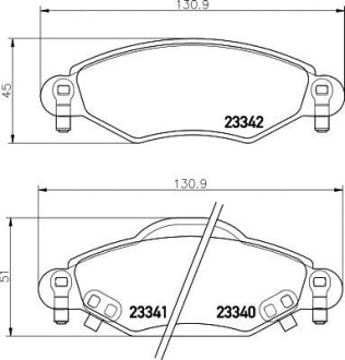 Колодки гальмівні передні дискові Toyota Yaris 1.0, 1.3, 1.5 (01-05) NISSHINBO NP1130