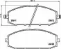 Колодки гальмівні передні дискові Nissan Patrol 3.0, 4.2, 4.8 (00-) NISSHINBO NP2026 (фото 1)
