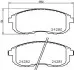 Колодки тормозные дисковые передние Nissan Juke, Tiida 1.5, 1.6, 1.8 (09-) NISSHINBO NP2046 (фото 1)