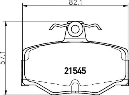 Колодки гальмівні задні дискові Nissan Almera 1.5, 2.2 (03-) NISSHINBO NP2050
