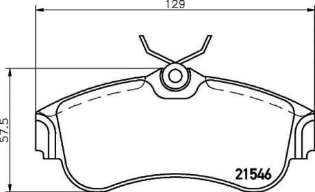 Колодки гальмівні передні дискові Nissan Almera 1.5, 1.8, 2.2 (00-) NISSHINBO NP2053 (фото 1)