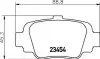 Колодки гальмівні задні дискові Nissan Micra 1.0, 1.3 (92-00) NISSHINBO NP2066 (фото 1)